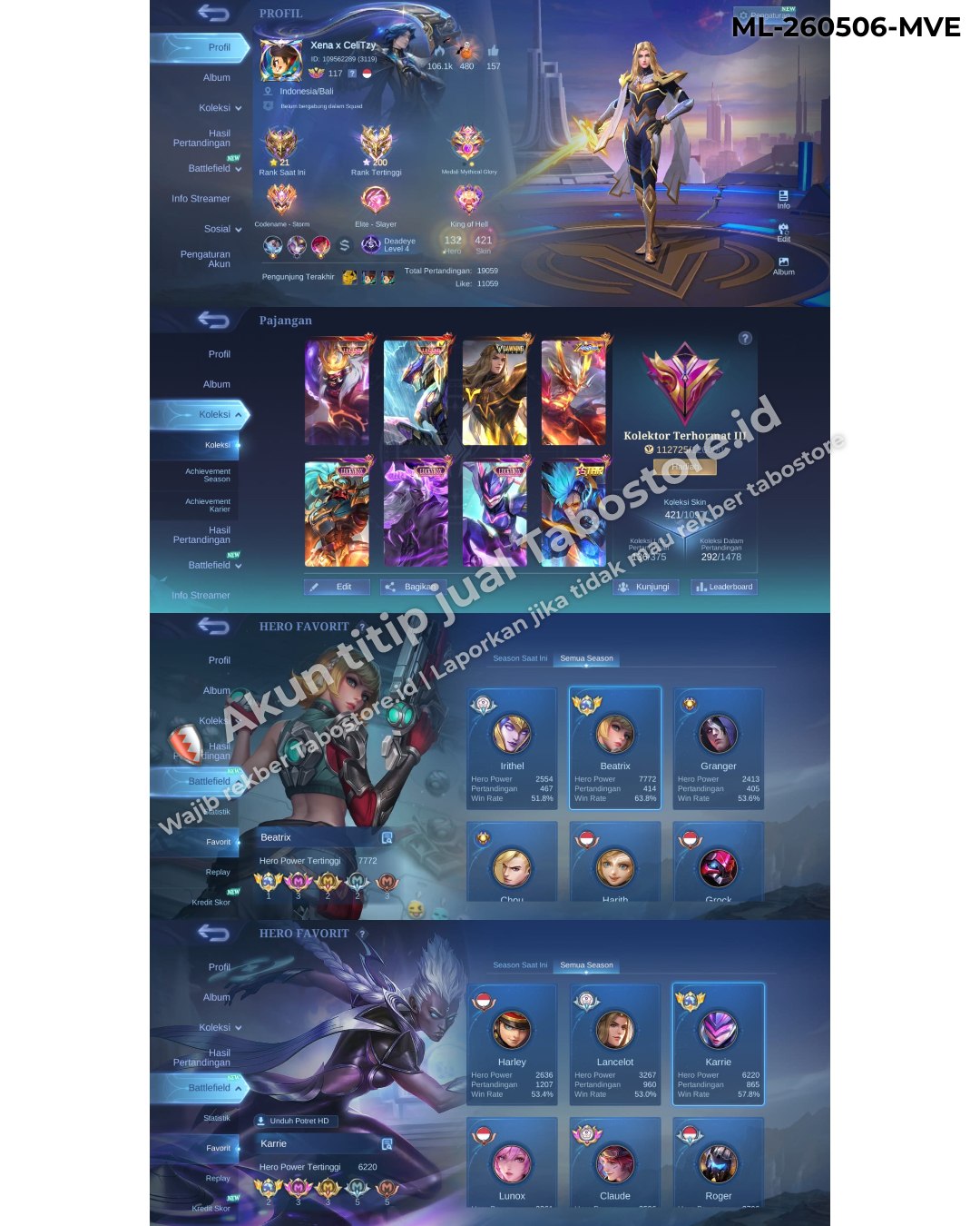 Mobile Legends - High Winrate Account #79